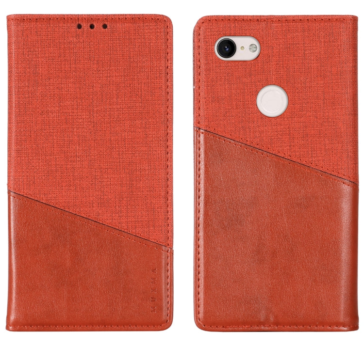 For Google Pixel 3 XL MUXMA MX109 Horizontal Flip Leather Case with Holder & Card Slot & Wallet