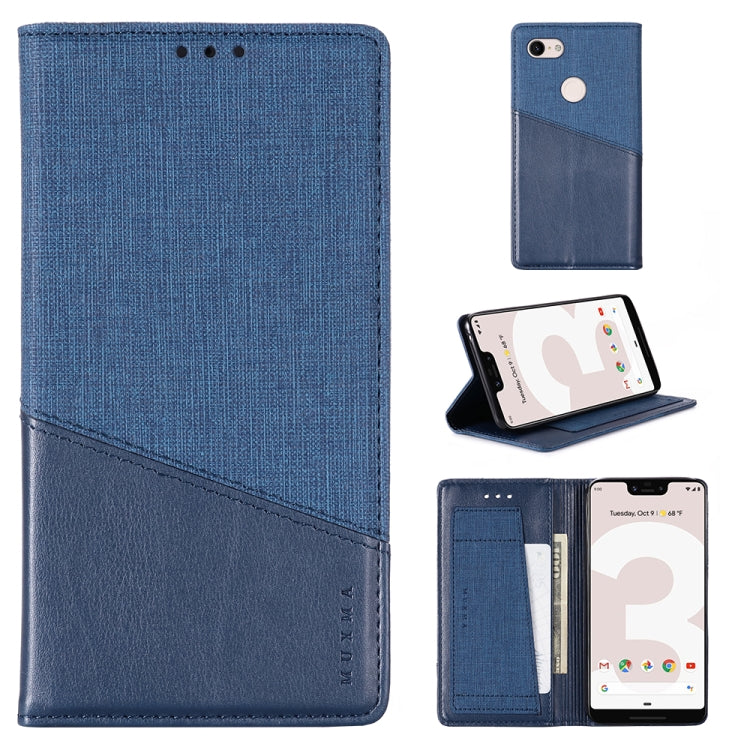 For Google Pixel 3 XL MUXMA MX109 Horizontal Flip Leather Case with Holder & Card Slot & Wallet