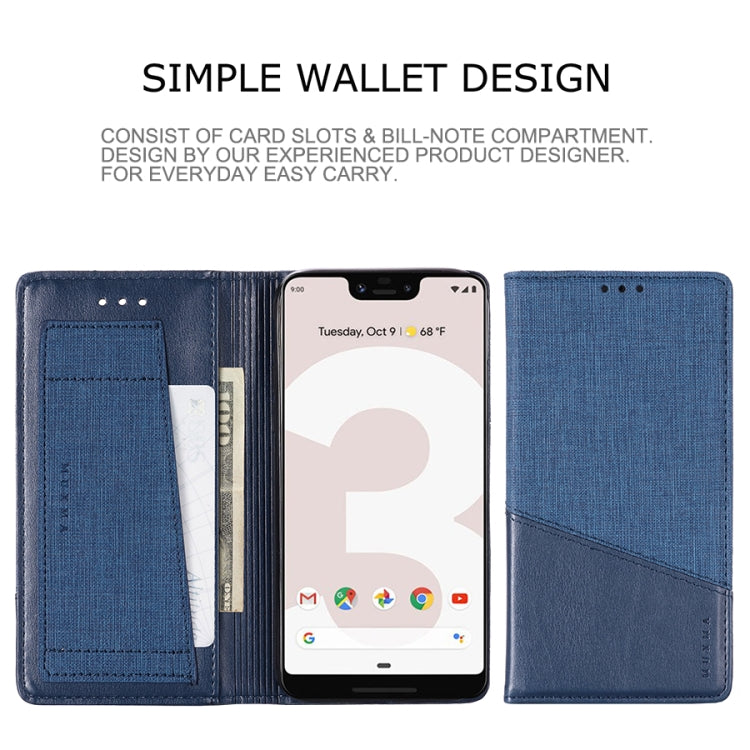 For Google Pixel 3 XL MUXMA MX109 Horizontal Flip Leather Case with Holder & Card Slot & Wallet