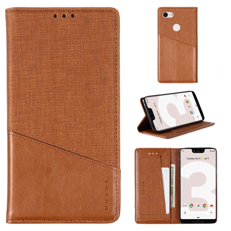 For Google Pixel 3 XL MUXMA MX109 Horizontal Flip Leather Case with Holder & Card Slot & Wallet
