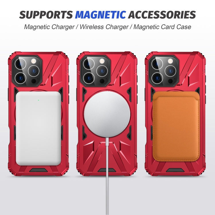 For iPhone 16 Pro Max MagSafe Magnetic Shockproof Phone Case with Ring Holder