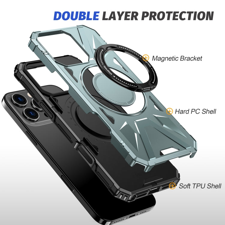 For iPhone 16 Pro Max MagSafe Magnetic Shockproof Phone Case with Ring Holder