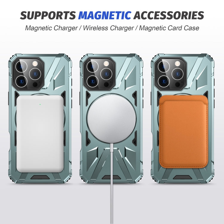 For iPhone 16 Pro Max MagSafe Magnetic Shockproof Phone Case with Ring Holder