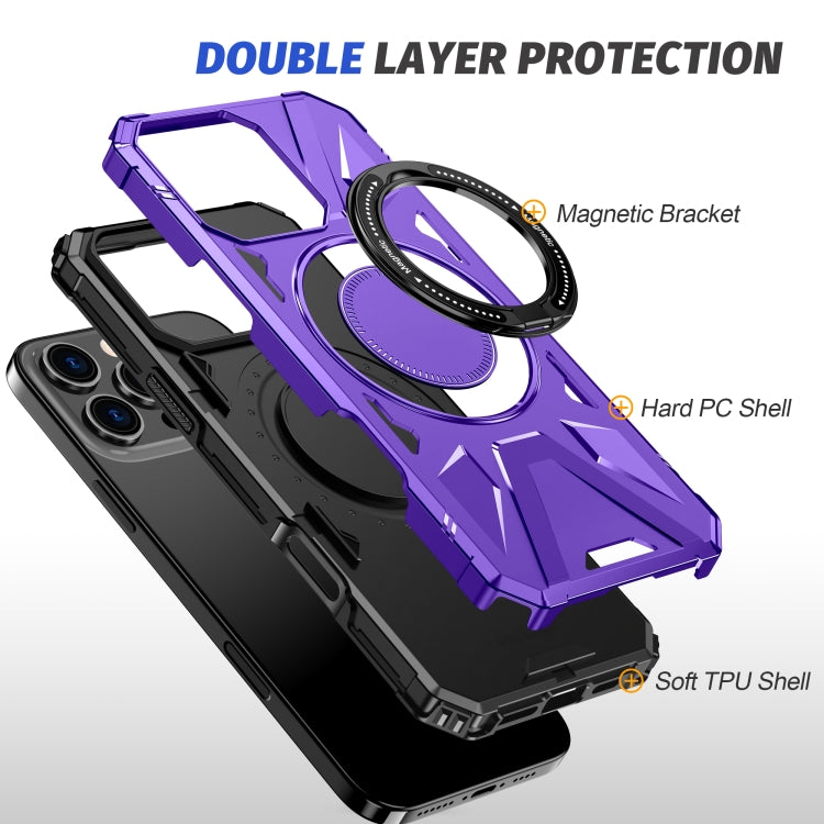 For iPhone 16 Pro Max MagSafe Magnetic Shockproof Phone Case with Ring Holder