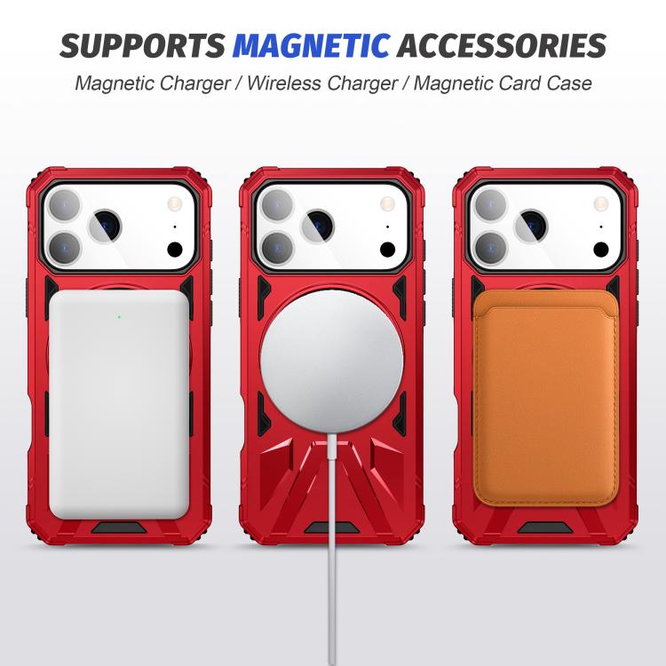For iPhone 17 Pro Max MagSafe Magnetic Shockproof Phone Case with Ring Holder