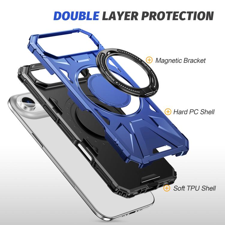 For iPhone Air MagSafe Magnetic Shockproof Phone Case with Ring Holder