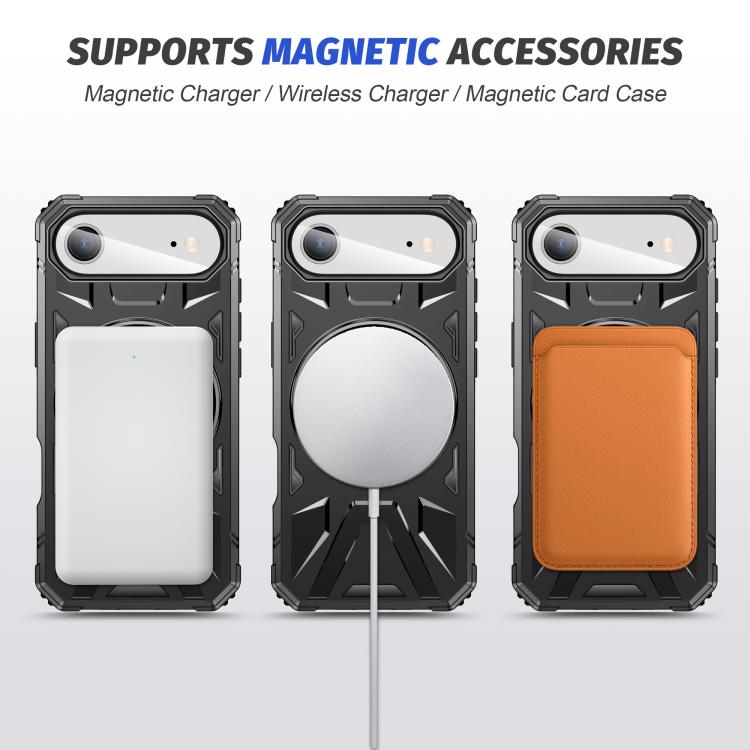 For iPhone Air MagSafe Magnetic Shockproof Phone Case with Ring Holder