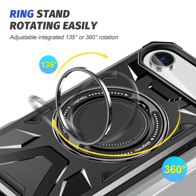 For iPhone Air MagSafe Magnetic Shockproof Phone Case with Ring Holder
