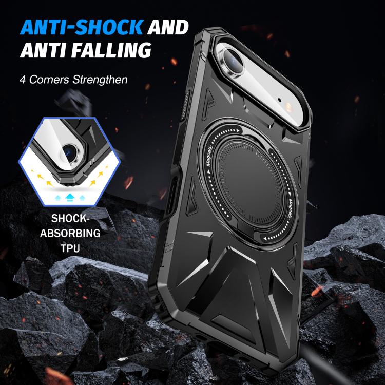 For iPhone Air MagSafe Magnetic Shockproof Phone Case with Ring Holder