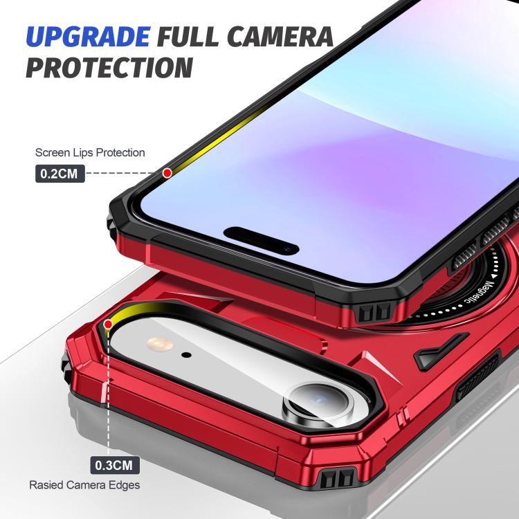 For iPhone Air MagSafe Magnetic Shockproof Phone Case with Ring Holder