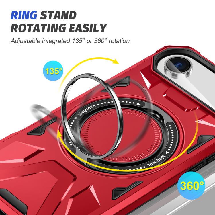 For iPhone Air MagSafe Magnetic Shockproof Phone Case with Ring Holder