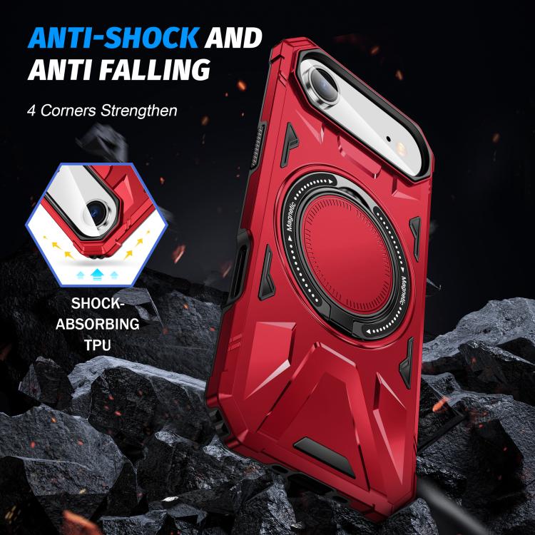 For iPhone Air MagSafe Magnetic Shockproof Phone Case with Ring Holder