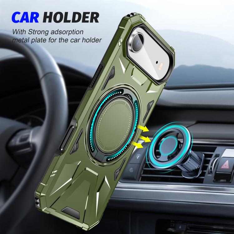 For iPhone Air MagSafe Magnetic Shockproof Phone Case with Ring Holder
