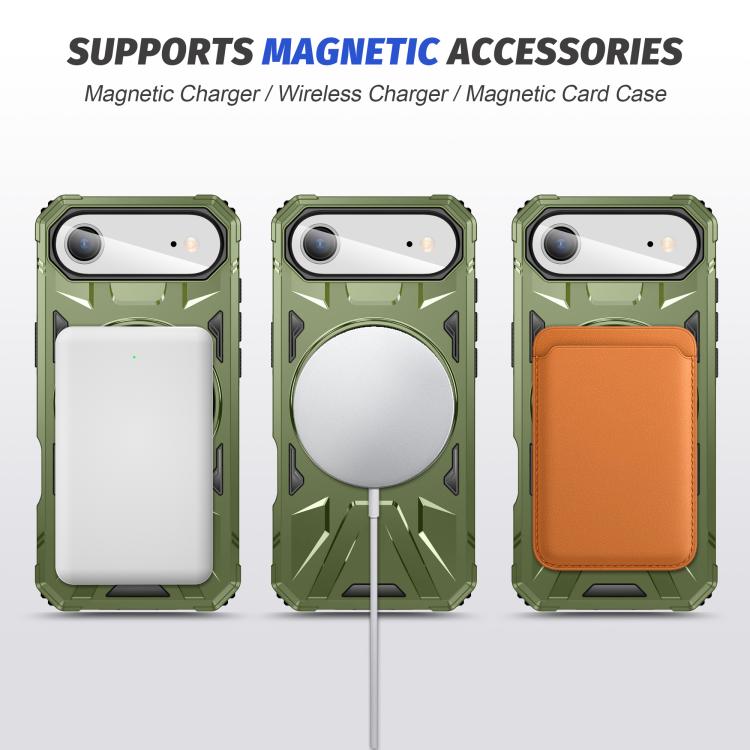 For iPhone Air MagSafe Magnetic Shockproof Phone Case with Ring Holder