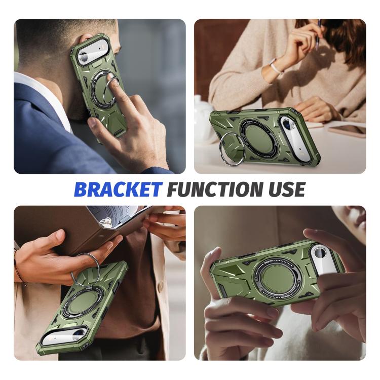 For iPhone Air MagSafe Magnetic Shockproof Phone Case with Ring Holder