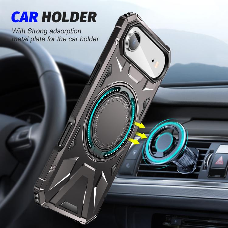 For iPhone Air MagSafe Magnetic Shockproof Phone Case with Ring Holder