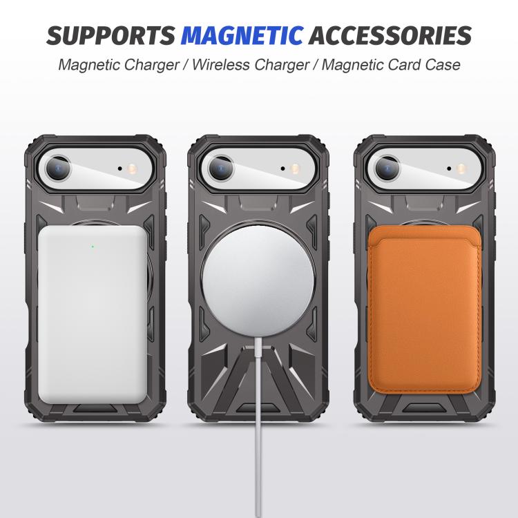 For iPhone Air MagSafe Magnetic Shockproof Phone Case with Ring Holder