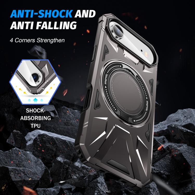 For iPhone Air MagSafe Magnetic Shockproof Phone Case with Ring Holder