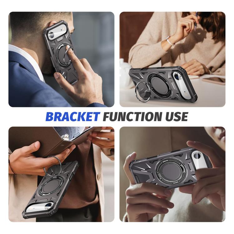 For iPhone Air MagSafe Magnetic Shockproof Phone Case with Ring Holder
