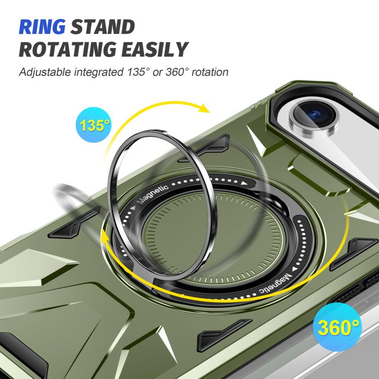 For iPhone Air MagSafe Magnetic Shockproof Phone Case with Ring Holder
