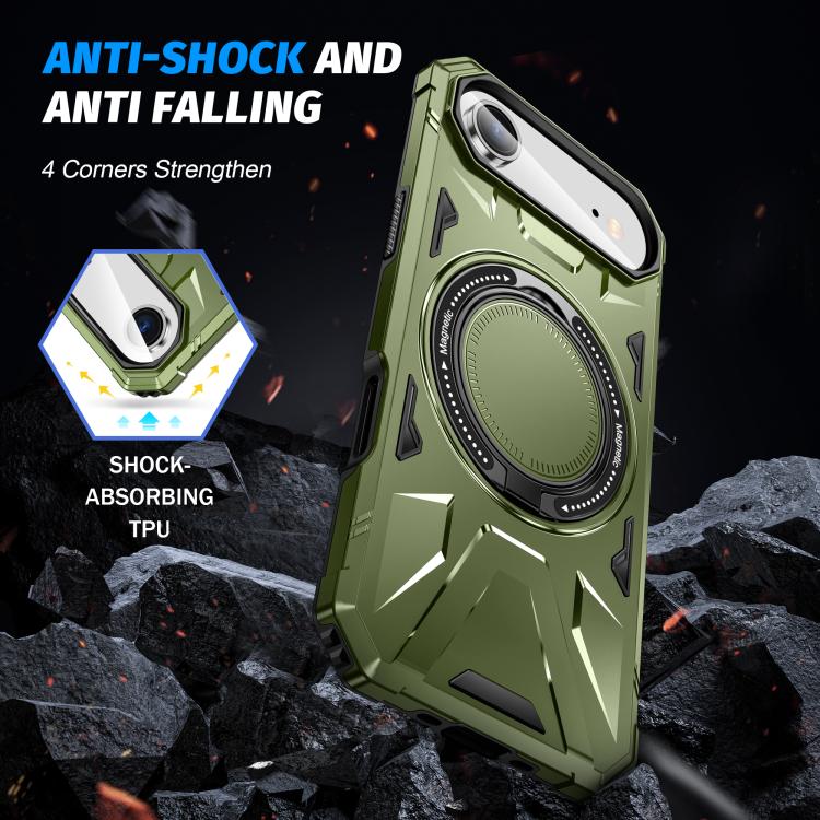 For iPhone Air MagSafe Magnetic Shockproof Phone Case with Ring Holder