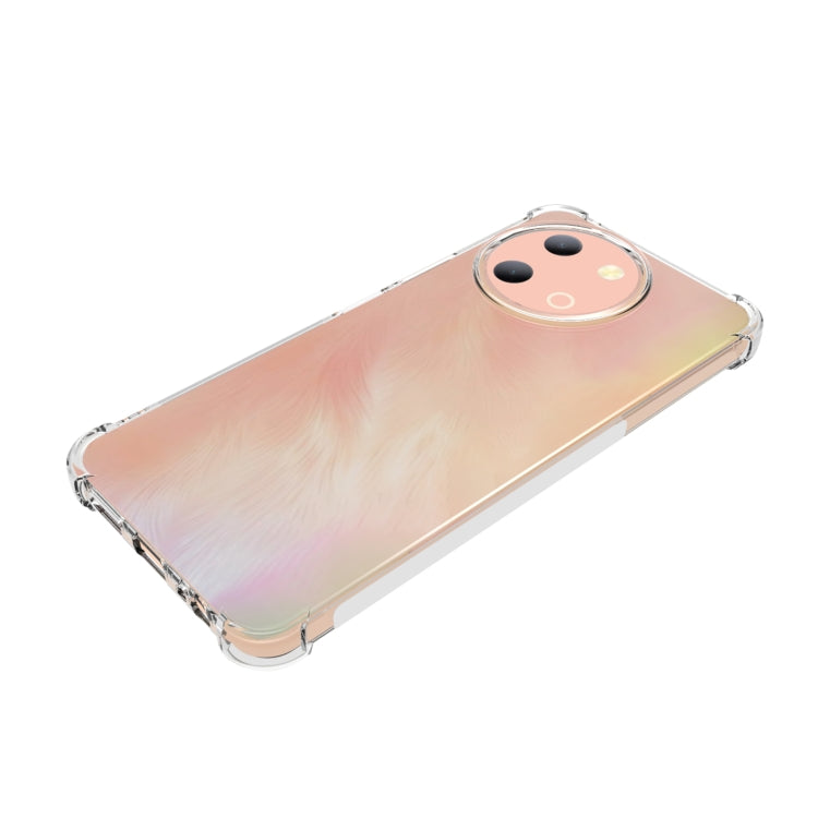 For vivo Y38 5G Shockproof Non-slip Thickening TPU Phone Case - Transparent