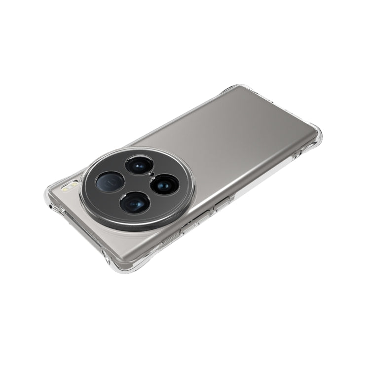 For vivo X100 Ultra Shockproof Non-slip Thickening TPU Phone Case - Transparent