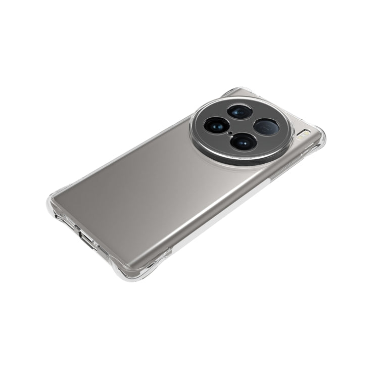 For vivo X100 Ultra Shockproof Non-slip Thickening TPU Phone Case - Transparent