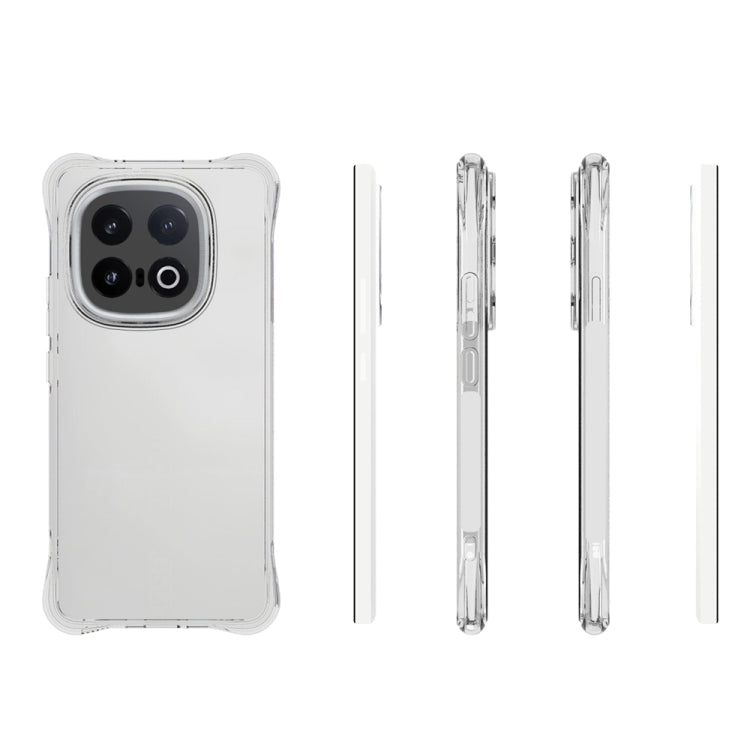 For vivo iQOO 13 Shockproof Non-slip Thickening TPU Phone Case - Transparent