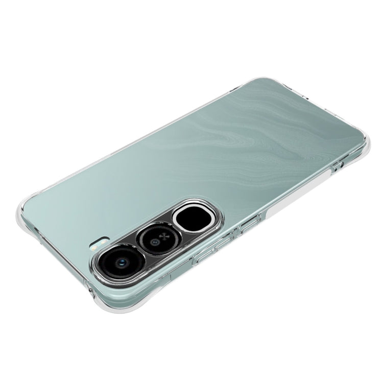 For vivo V40 Lite 5G IDN Shockproof Non-slip Thickening TPU Phone Case - Transparent