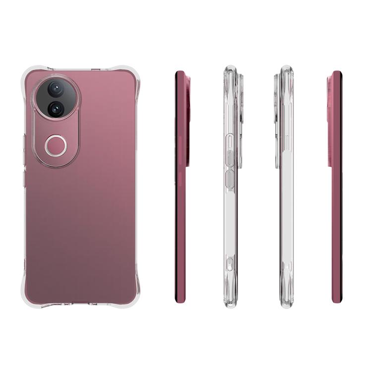 For vivo S20 5G / V50 5G Shockproof Non-slip Thickening TPU Phone Case - Transparent