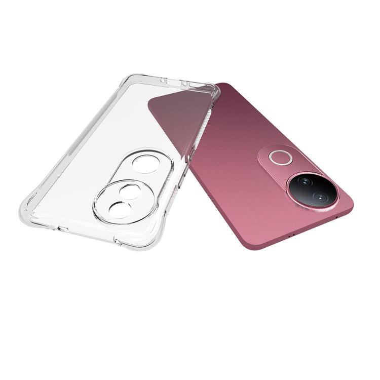 For vivo S20 5G / V50 5G Shockproof Non-slip Thickening TPU Phone Case - Transparent