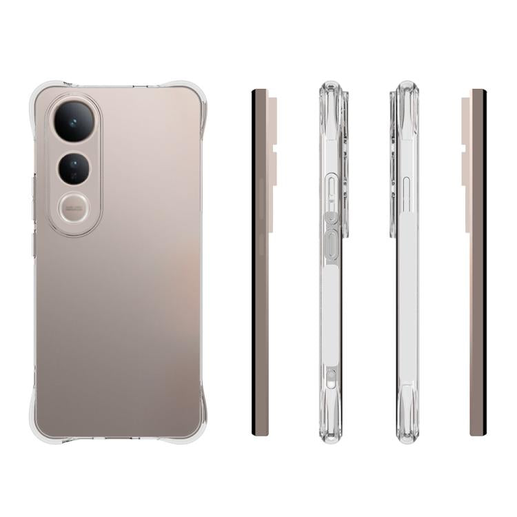 For vivo V50 Lite 5G Shockproof Non-slip Thickening TPU Phone Case - Transparent