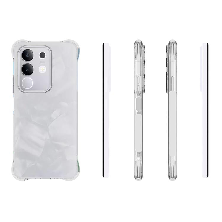 For vivo Y29 4G / T4x 5G Shockproof Non-slip Thickening TPU Phone Case - Transparent