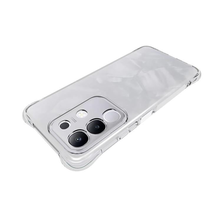 For vivo Y29 4G / T4x 5G Shockproof Non-slip Thickening TPU Phone Case - Transparent