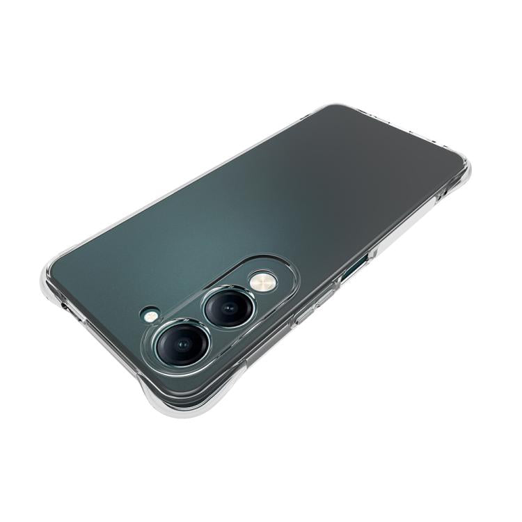 For vivo Y29s 5G / Y04 4G Shockproof Non-slip Thickening TPU Phone Case - Transparent