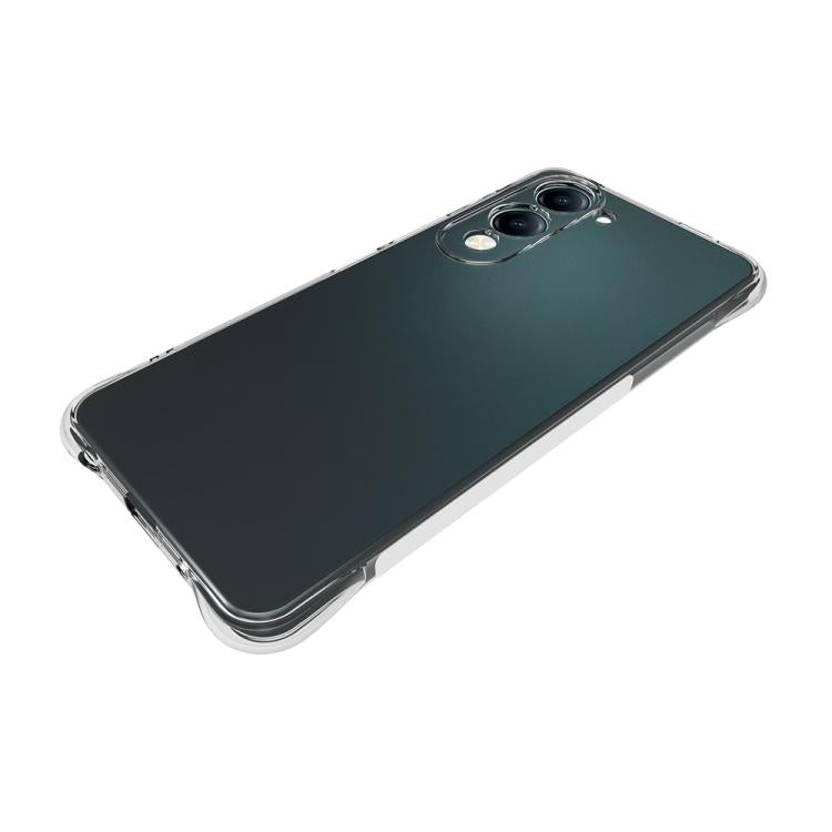 For vivo Y29s 5G / Y04 4G Shockproof Non-slip Thickening TPU Phone Case - Transparent