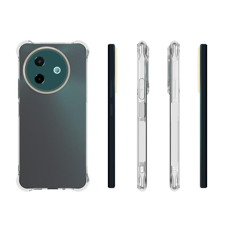 For vivo Y39 5G Shockproof Non-slip Thickening TPU Phone Case - Transparent