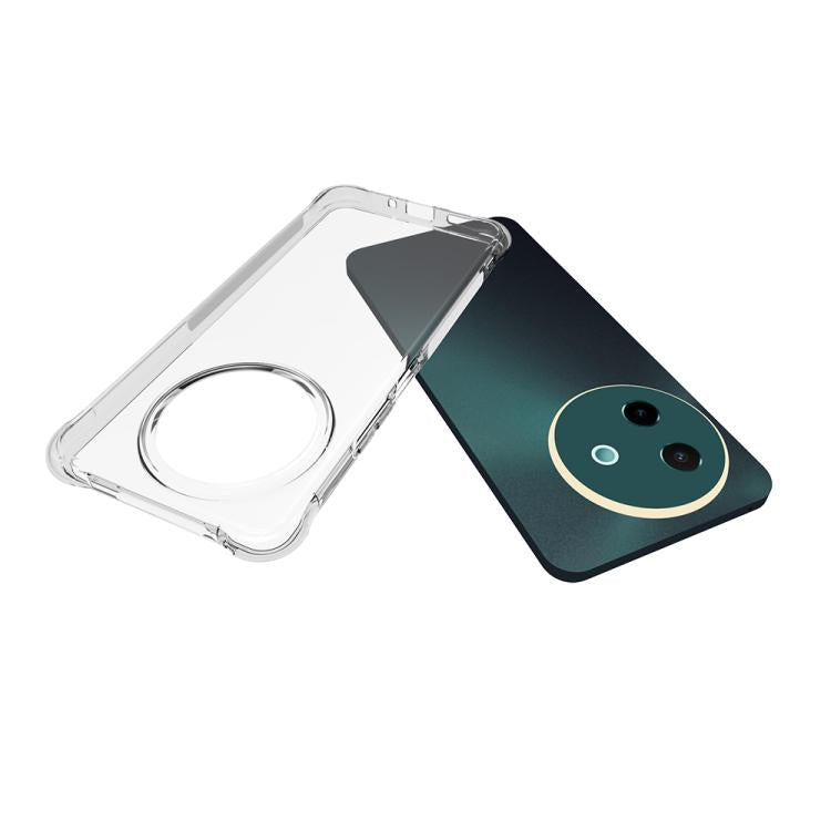 For vivo Y39 5G Shockproof Non-slip Thickening TPU Phone Case - Transparent