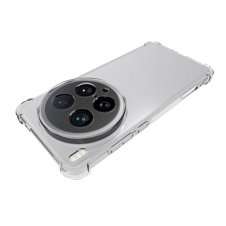 For vivo X200 Ultra Shockproof Non-slip Thickening TPU Phone Case - Transparent