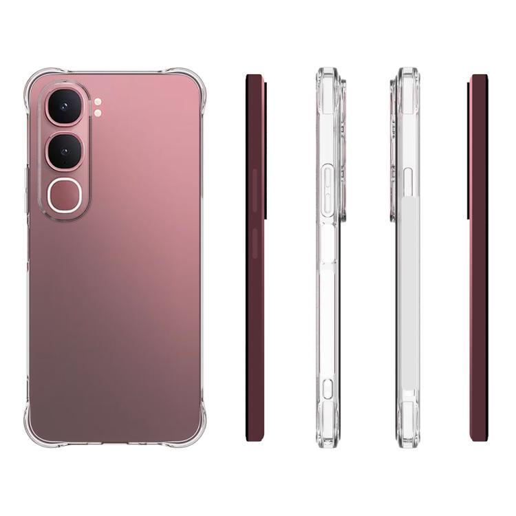 For vivo Y31 5G 2025 Shockproof Non-slip Thickening TPU Phone Case - Transparent