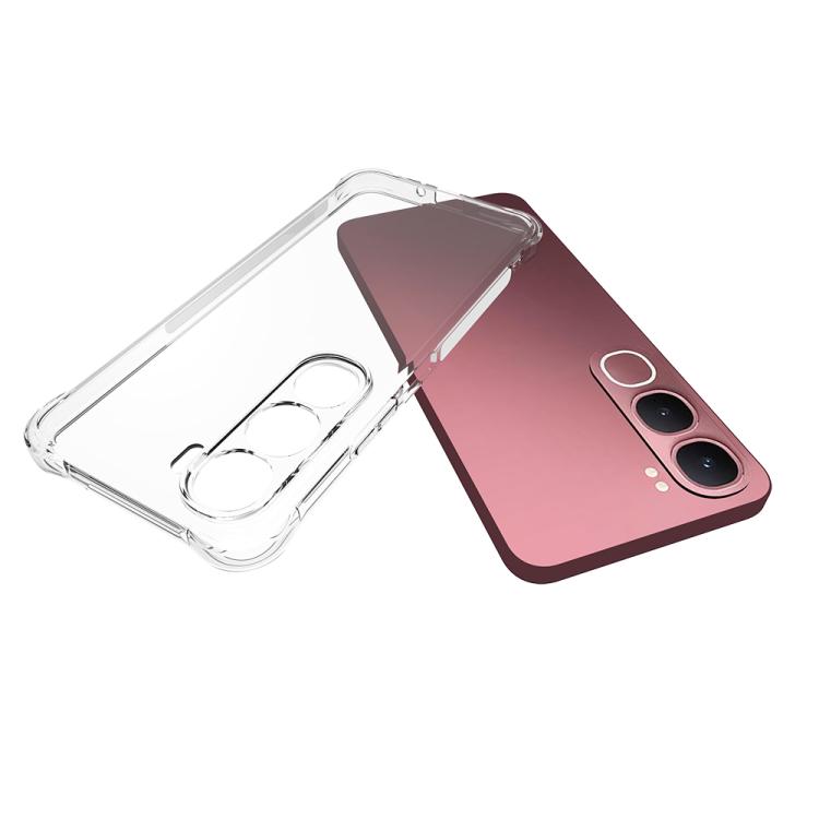For vivo Y31 5G 2025 Shockproof Non-slip Thickening TPU Phone Case - Transparent