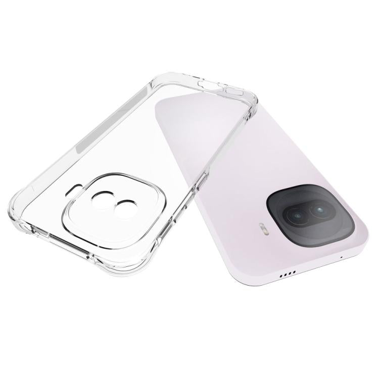 For vivo iQOO Z11 Turbo 5G Shockproof Non-slip Thickening TPU Phone Case - Transparent