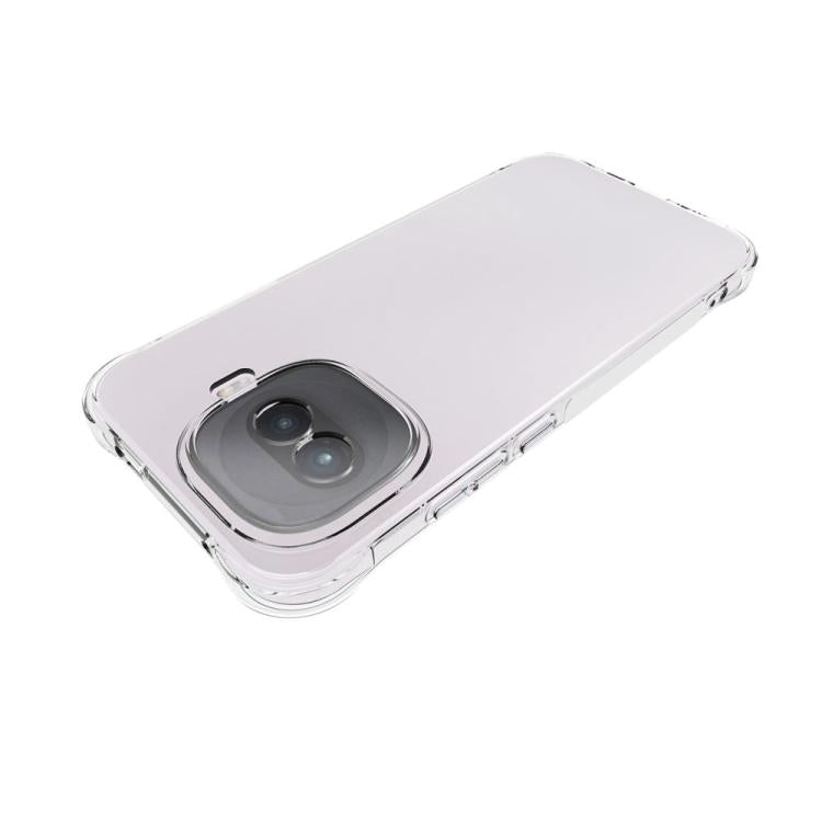 For vivo iQOO Z11 Turbo 5G Shockproof Non-slip Thickening TPU Phone Case - Transparent