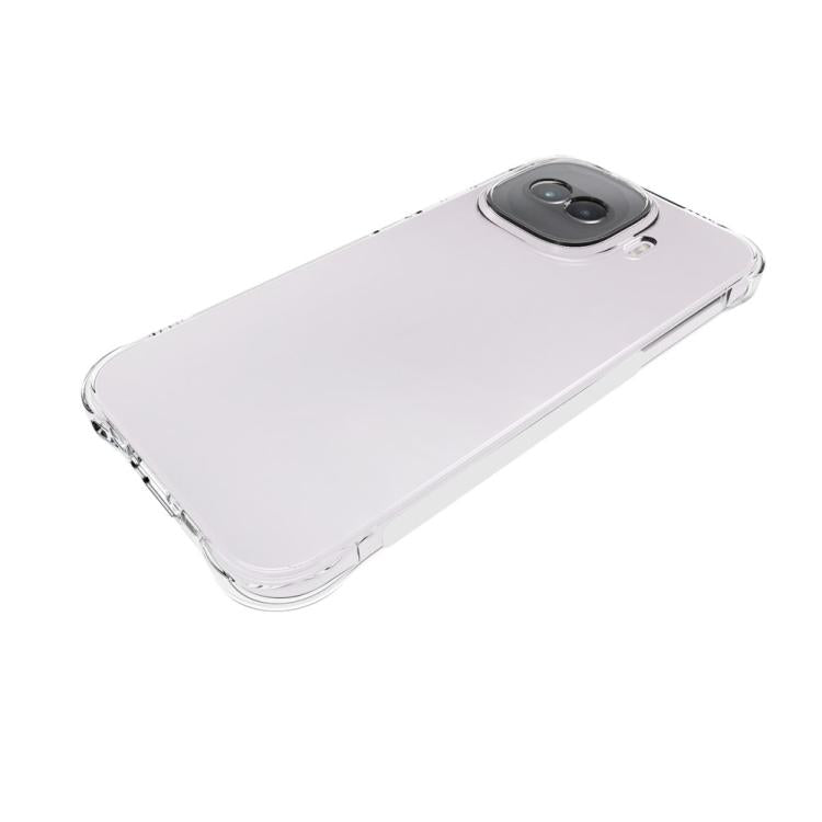 For vivo iQOO Z11 Turbo 5G Shockproof Non-slip Thickening TPU Phone Case - Transparent