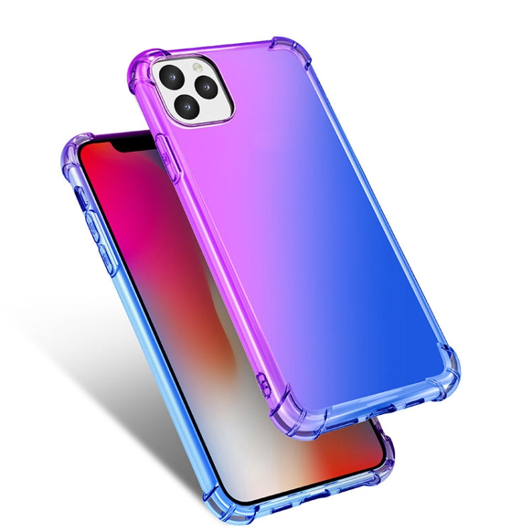 For iPhone 11 Pro Four-Corner Airbag Shockproof Gradient Color Clear TPU Case