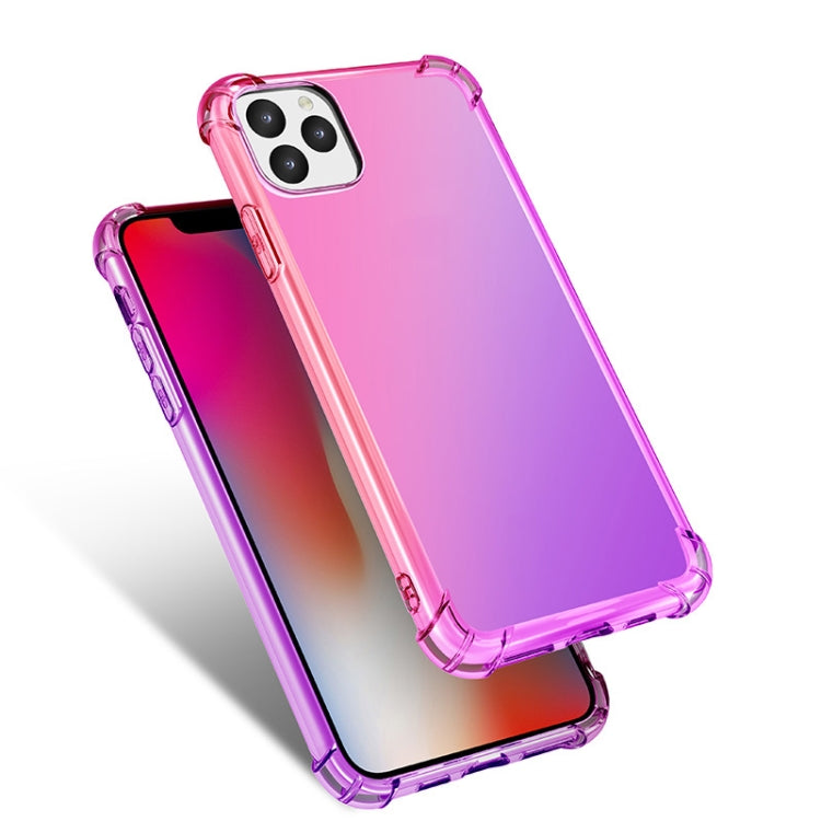 For iPhone 11 Pro Four-Corner Airbag Shockproof Gradient Color Clear TPU Case