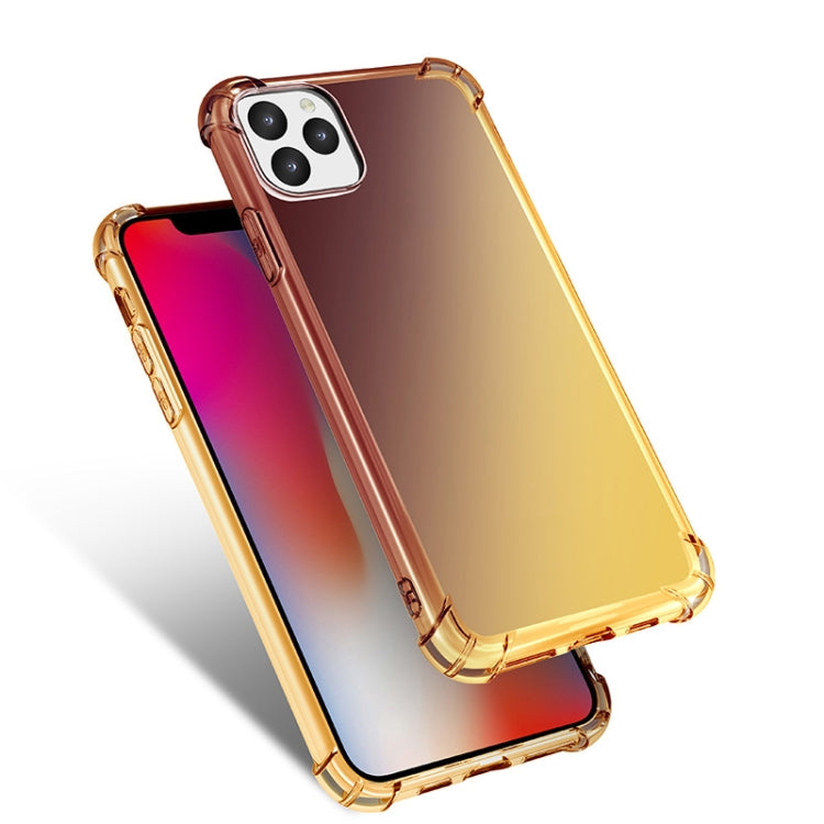 For iPhone 11 Pro Max Four-Corner Airbag Shockproof Gradient Color Clear TPU Case
