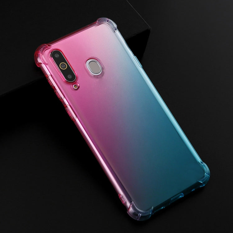For Samsung Galaxy A8s Four-Corner Airbag Shockproof Gradient Color Clear TPU Case