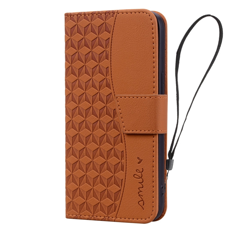 For iPhone 16 Pro Diamond Buckle Leather Phone Case with Lanyard